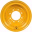 Set of 4, 14-17.5 Skid Steer Wheel/Rim 17.5x10.5 - John Deere Yellow
