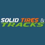 10-16.5 Non-Marking Solid Skid Steer Tires - Severe Duty White