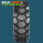 Solid Skid Steer Tires 12-16.5 with 9" center hub- Severe Duty