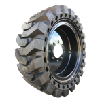 12-16.5 Solid Skid Steer Tires- Non Marking Grey