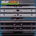 Set of 2, 400mm Excavator Steel Tracks with Grouser Shoes x 38 links