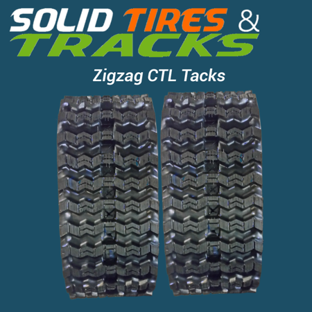 450x86x52 CTL Rubber Track- Zig Zag Pattern